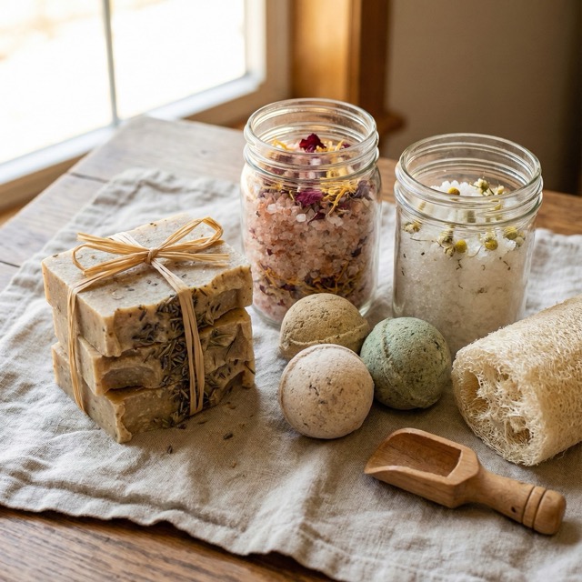 Vše pro koupel: Mýdla, soli, šumivky